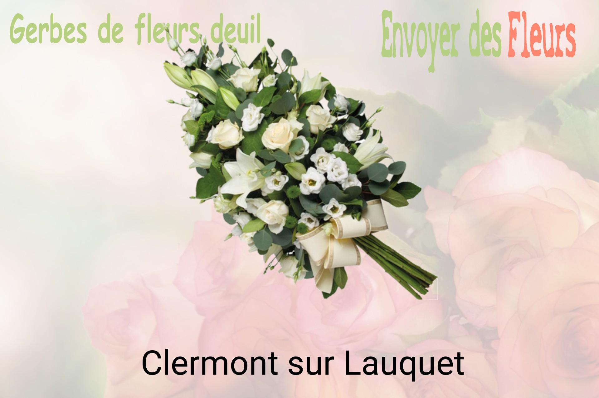 Gerbe de fleurs de deuil livrée à Clermont-sur-Lauquet